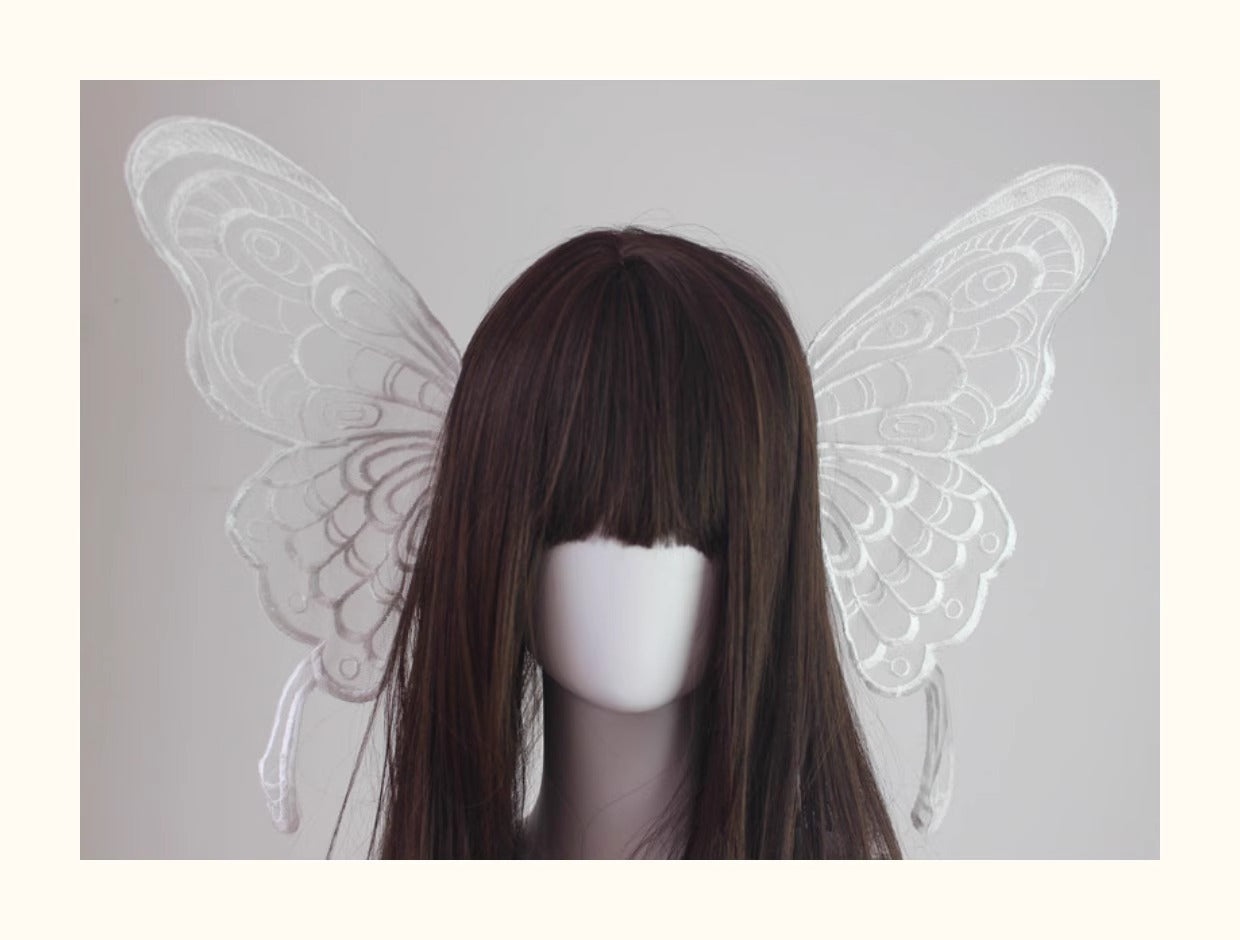 蝶々の羽根 リボンクリップ【鹿系少女手作小铺】