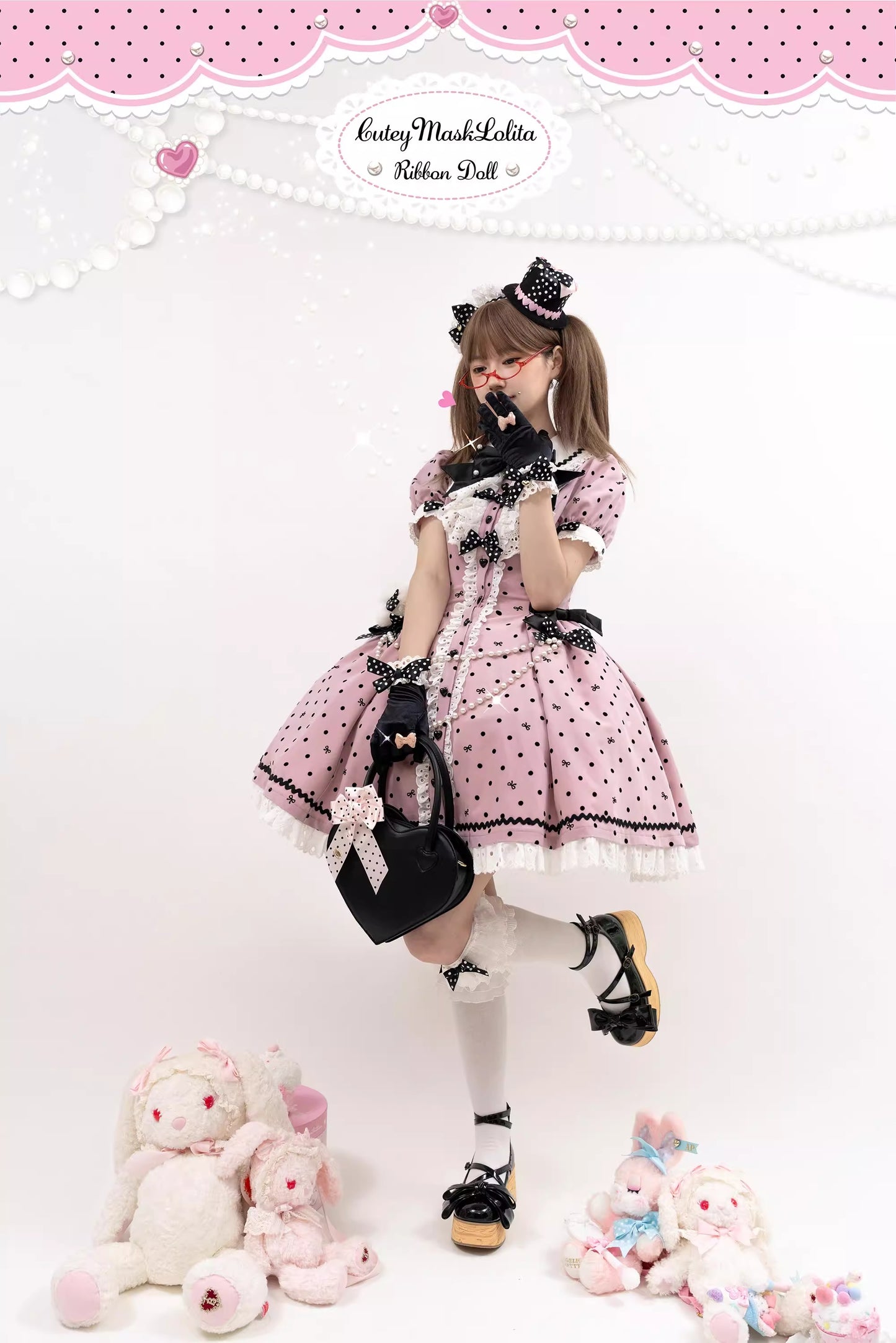 【受注予約~11/20】Ribbondoll ワンピース【Cutey Mask】