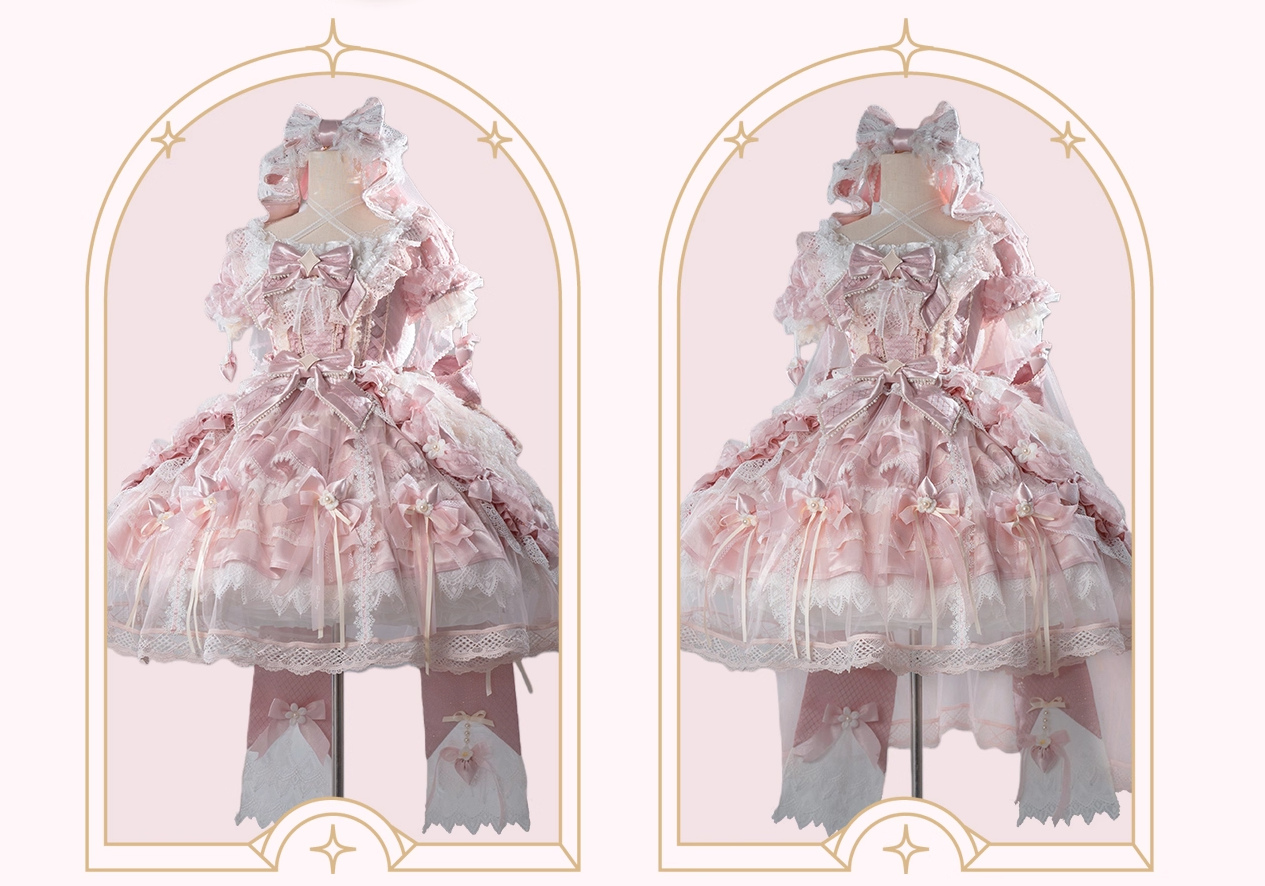 【受注予約~2/26】Love Snow Strawberry ワンピース・フルセット【Felinae Cookie】