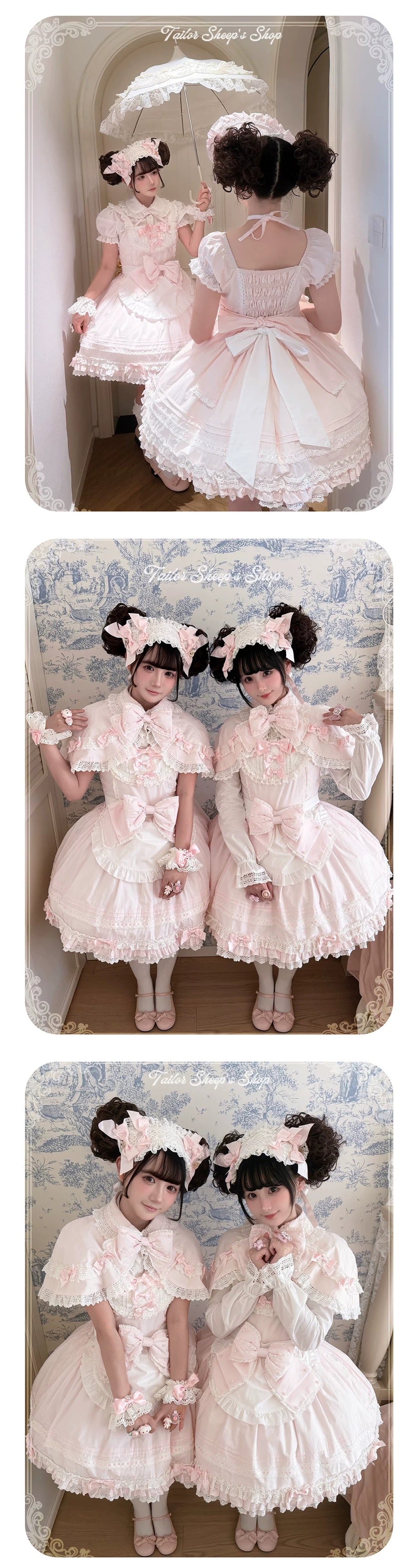 【受注予約~10/13】Pearl Doll ジャンパースカート・ワンピース【Sheep Puff】