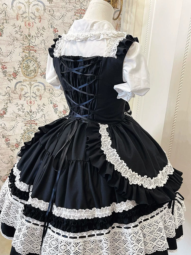 【超美品】ショパール セッテピエゲ ソリッド ジャガード チェック 濃青 仏製 The Lost Heartbeat ジャンパースカート【白月】 – Epetice