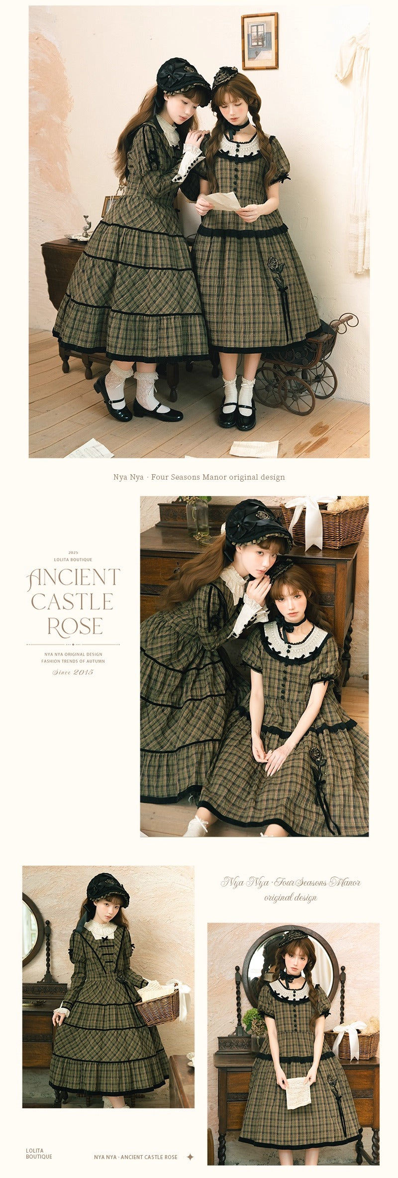 【受注予約~10/7】Castle Rose ワンピース【NyaNya】