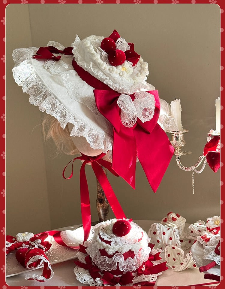 【受注予約~11/18】Strawberry Cake Illustration アクセサリー【花与珍珠匣】