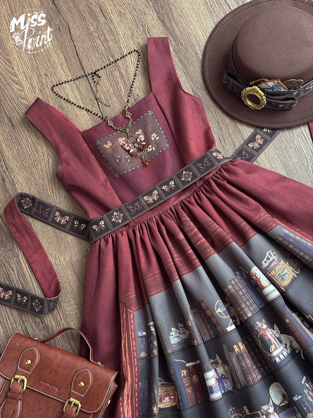 【受注予約~11/6】German Bookshelf ジャンパースカート【Miss Point】