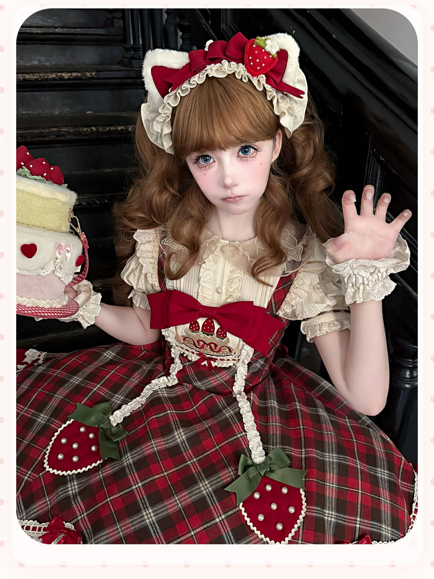 【受注予約~10/20】Rare Berry Box ジャンパースカート・ヘッドドレスセット【櫻姫】