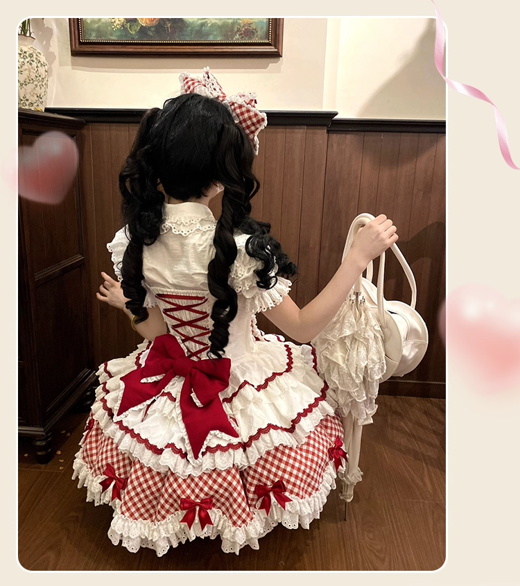 【受注予約~9/15】Sweetie Pie ジャンパースカート・カチューシャセット【櫻姫】