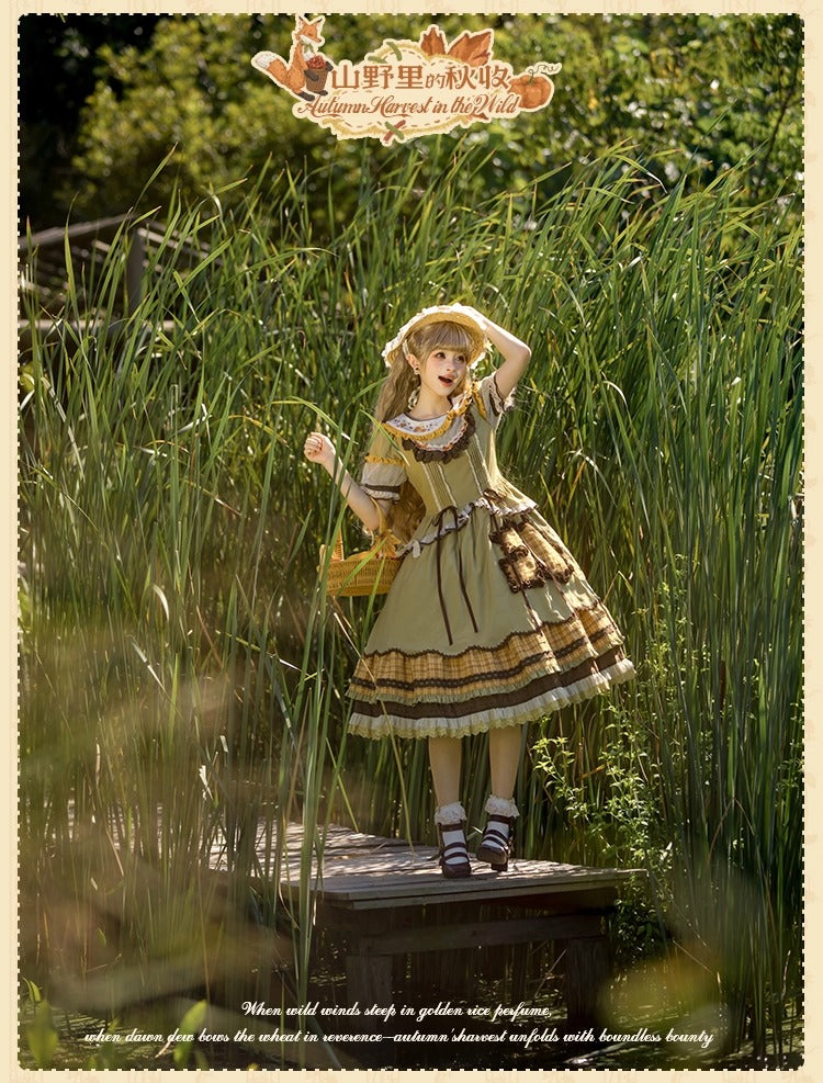 [Pre-orders open until October 2nd] Autumn Harvest in the Hill One-Piece Dress [Flowers and Pearl Box]