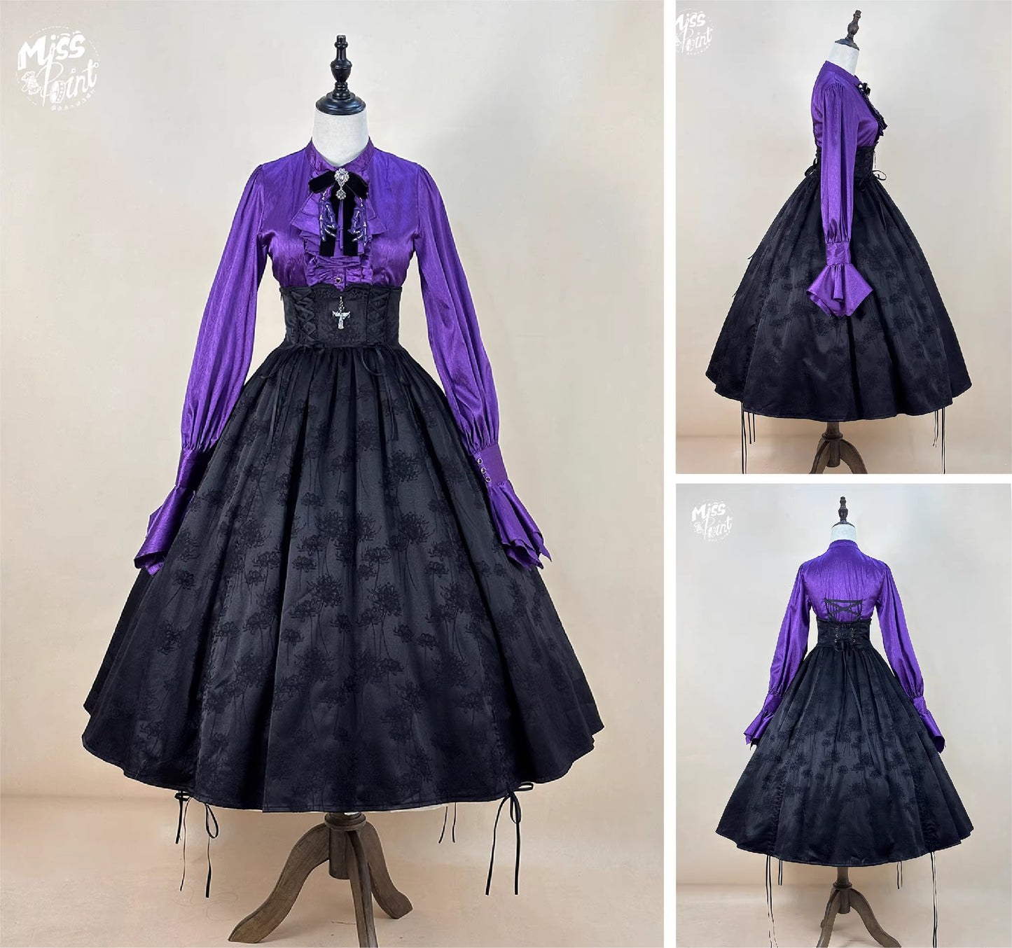 【受注予約~2/24】Returning on a Moonlit Night スカート【Miss Point】