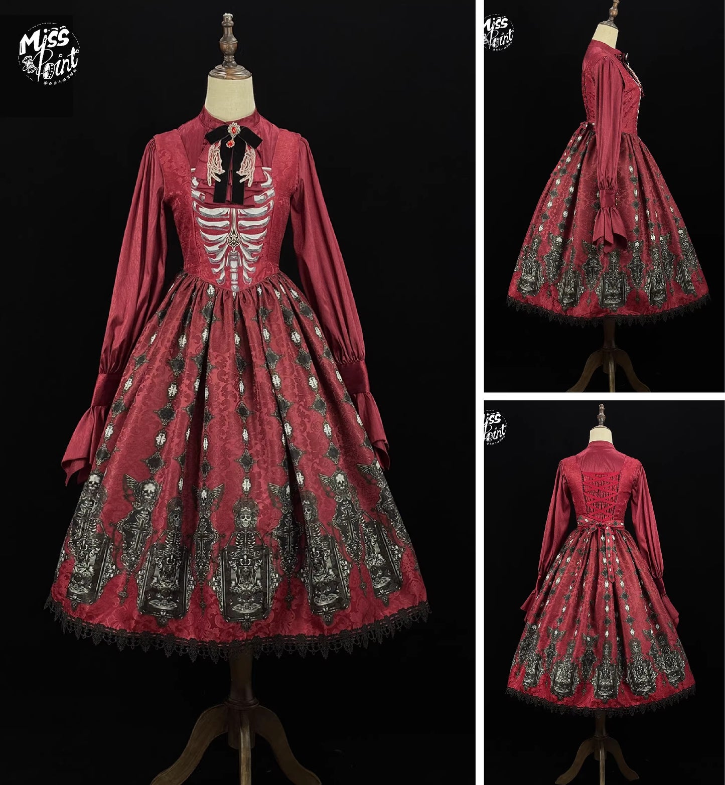 【受注予約~2/24】Returning on a Moonlit Night ジャンパースカート【Miss Point】