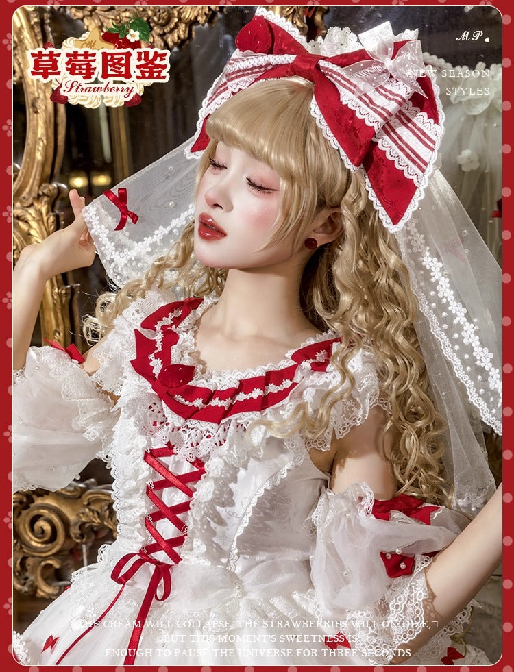 【受注予約~11/18】Strawberry Cake Illustration ワンピース(タイプ1)【花与珍珠匣】