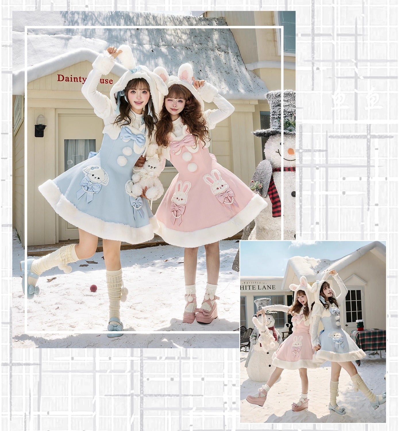 【受注予約~10/20】Champs Messenger ジャンパースカート・インナートップス【LizBird】