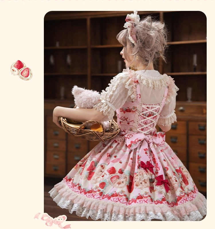 【受注予約~10/14】モルモットベリー ジャンパースカートセット【櫻姫】