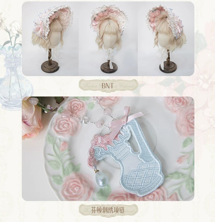 【受注予約~4/29】Fenton Curio Cabinet アクセサリー【花与珍珠匣】