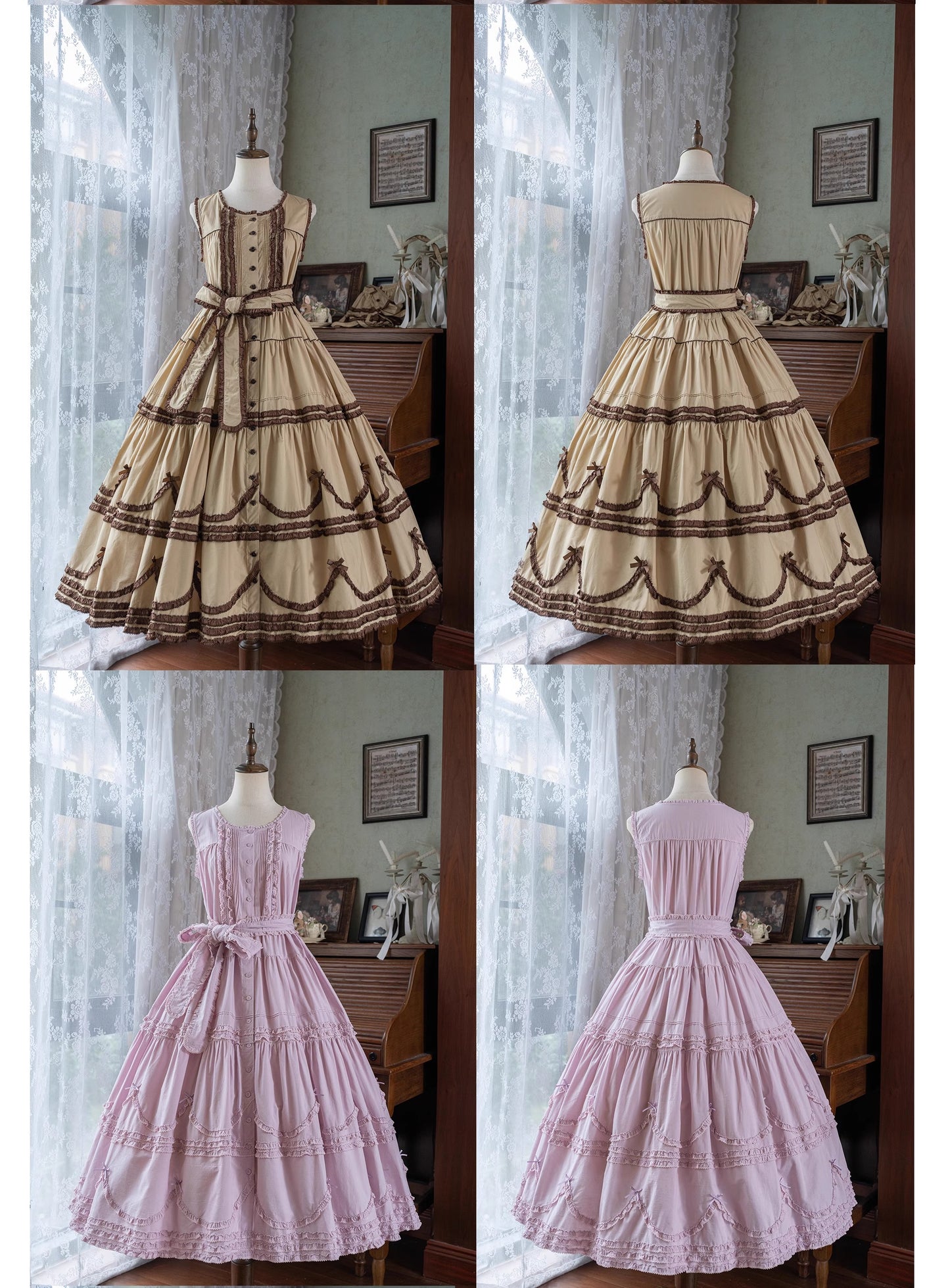 【受注予約~9/24】Warm Sun Palette ジャンパースカート(タイプ1) ショート丈【暖屿洋装】