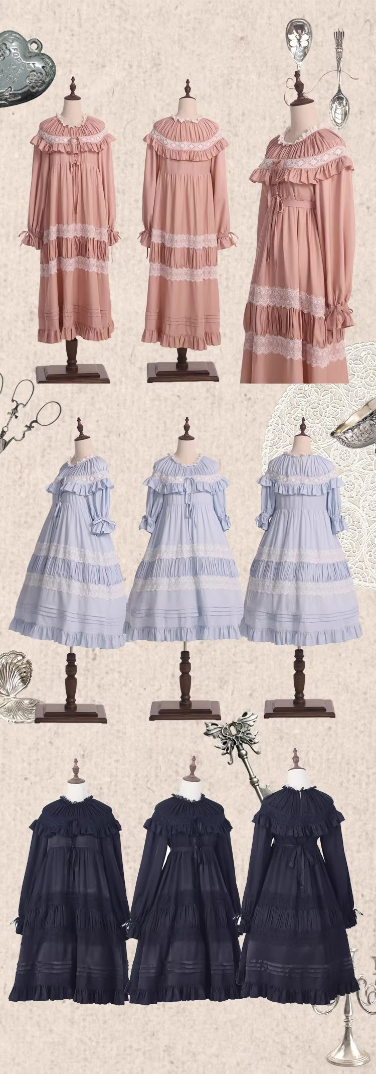 【受注予約~4/20】Lullaby of the Castle ワンピース【Spring doll】