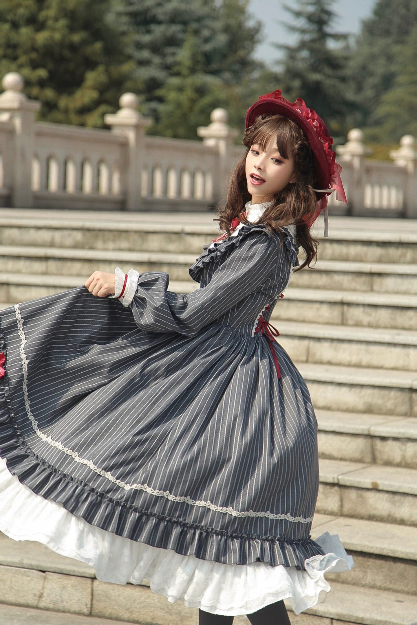 【受注予約~9/6】フィレンツェの旅人 ワンピース・ハットセット【Fantastic Wind】