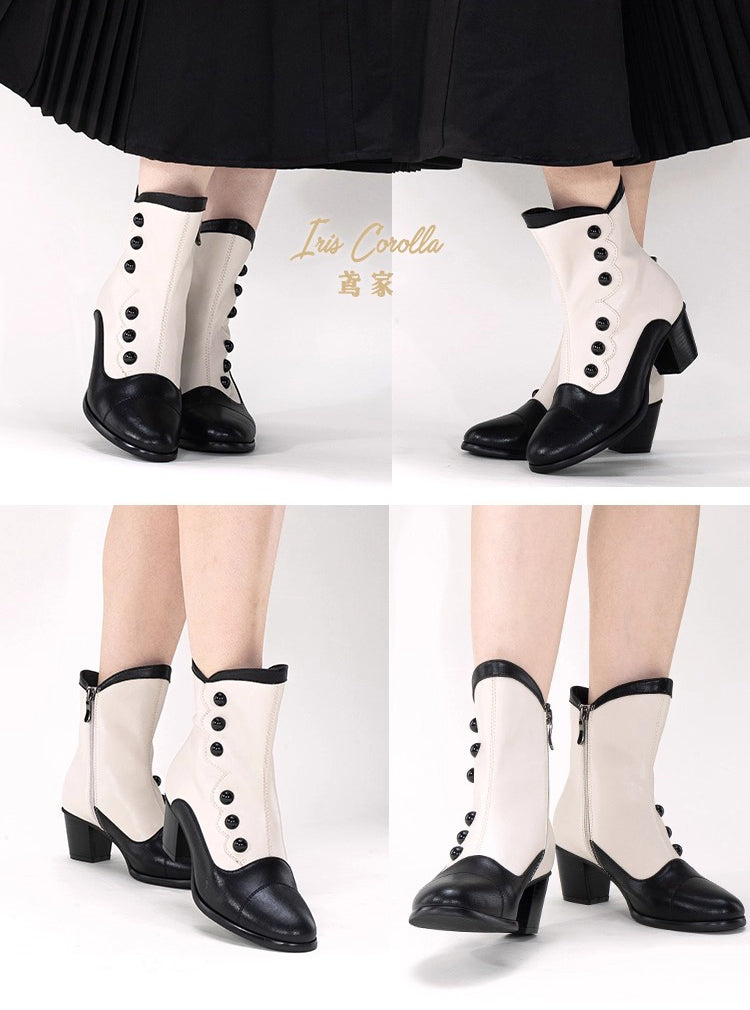 【受注予約~9/17】Victory ボタンブーツ(ショート)【Iris Corolla】