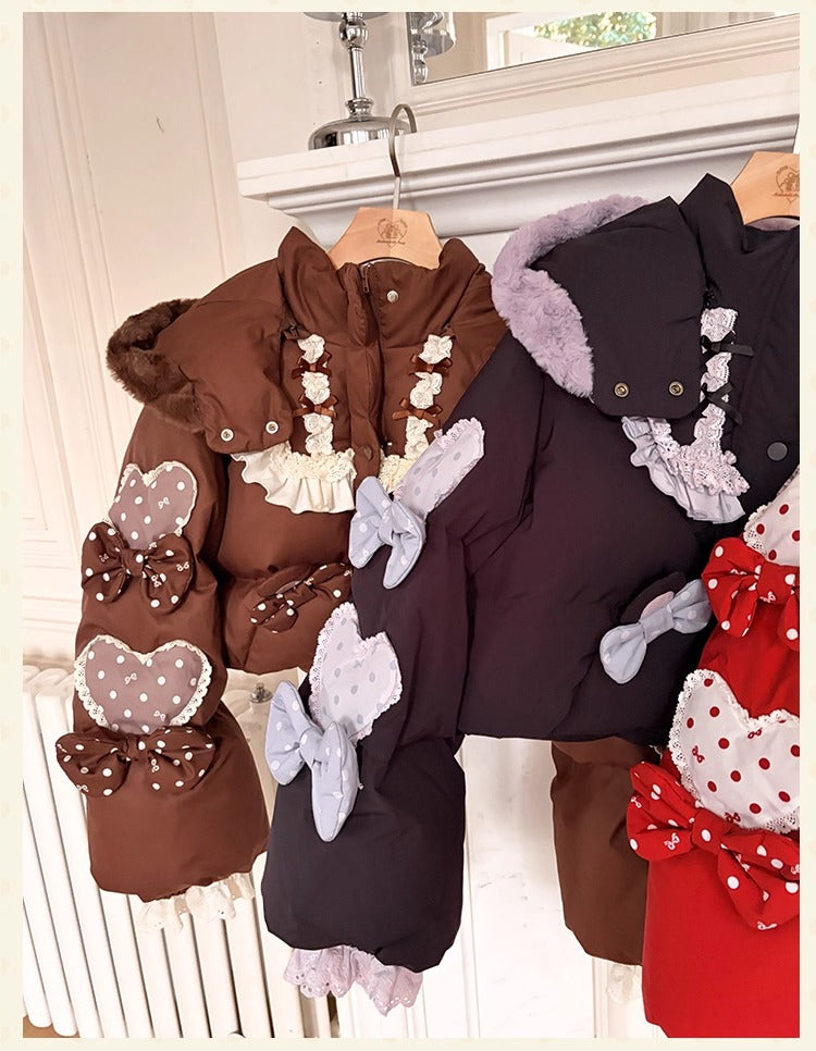 【受注予約~11/12】Winter Rabbit ショートダウンコート【花与珍珠匣】