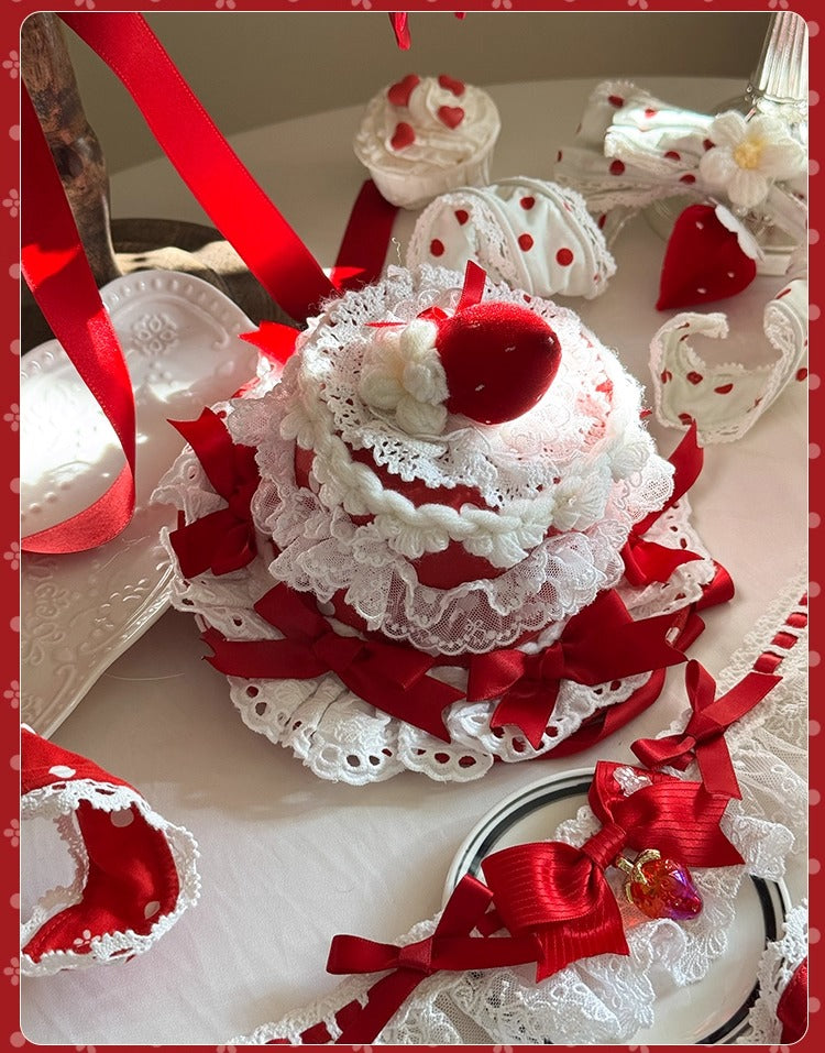 【受注予約~11/18】Strawberry Cake Illustration アクセサリー【花与珍珠匣】