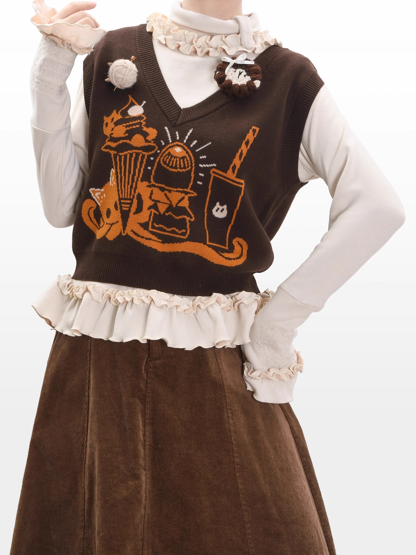 Cat Afternoon Tea ニット・トップス【FrogicStudio】