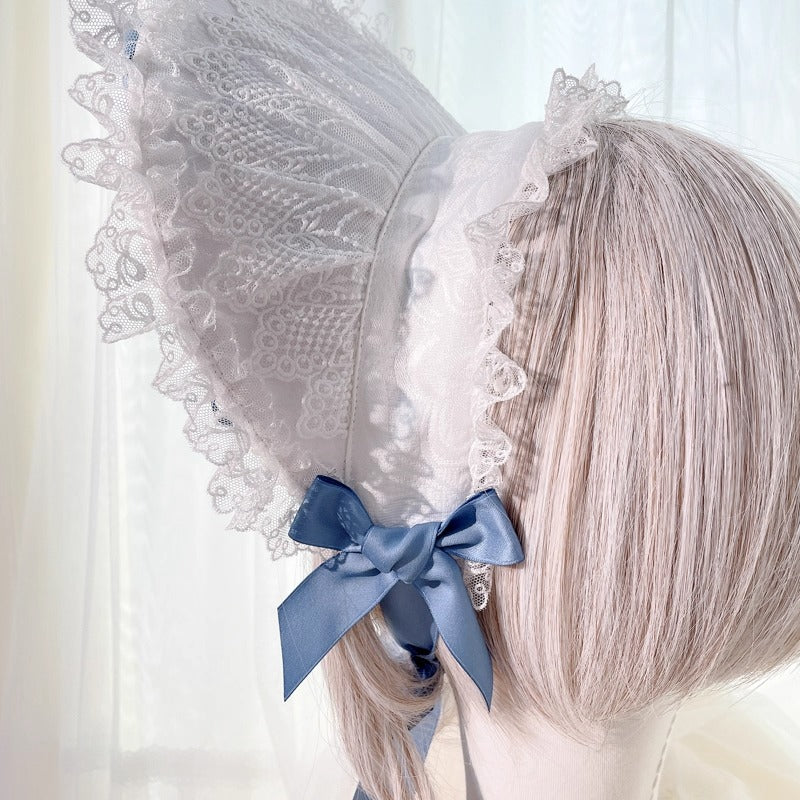 レースデコレーション ハーフボンネット【妹抖手作工作屋】 – Epetice