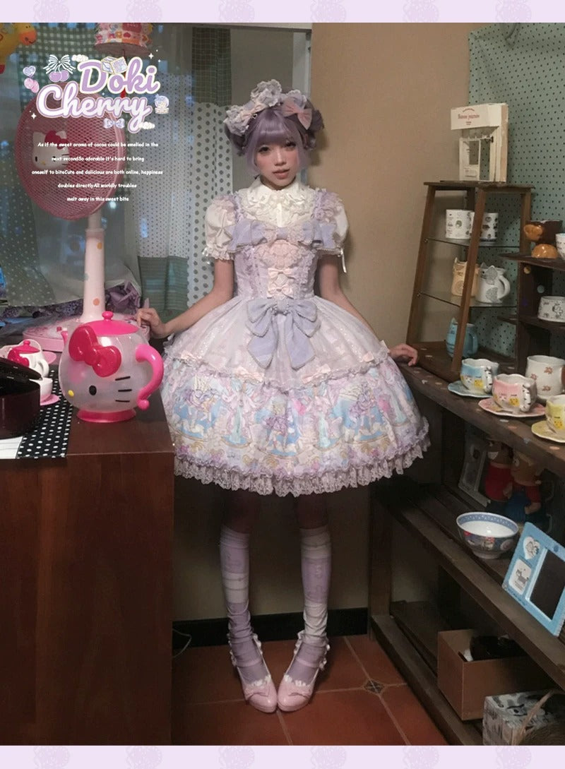 【受注予約~10/29】Paradise Carnival ワンピース・カチューシャセット【Doki Cherry】