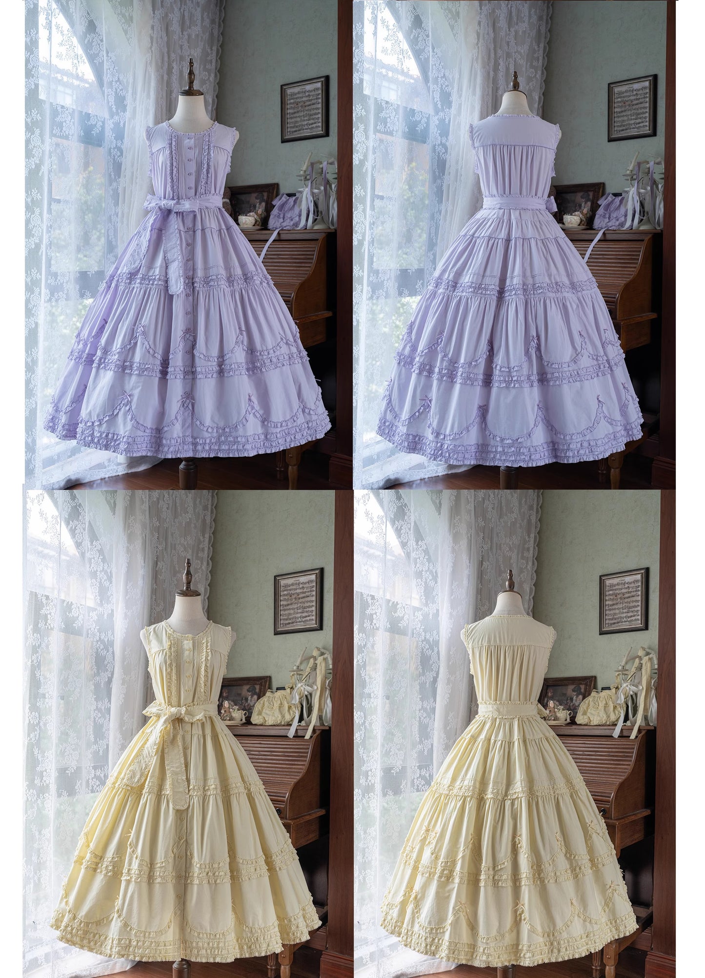 【受注予約~9/24】Warm Sun Palette ジャンパースカート(タイプ1) ロング丈【暖屿洋装】