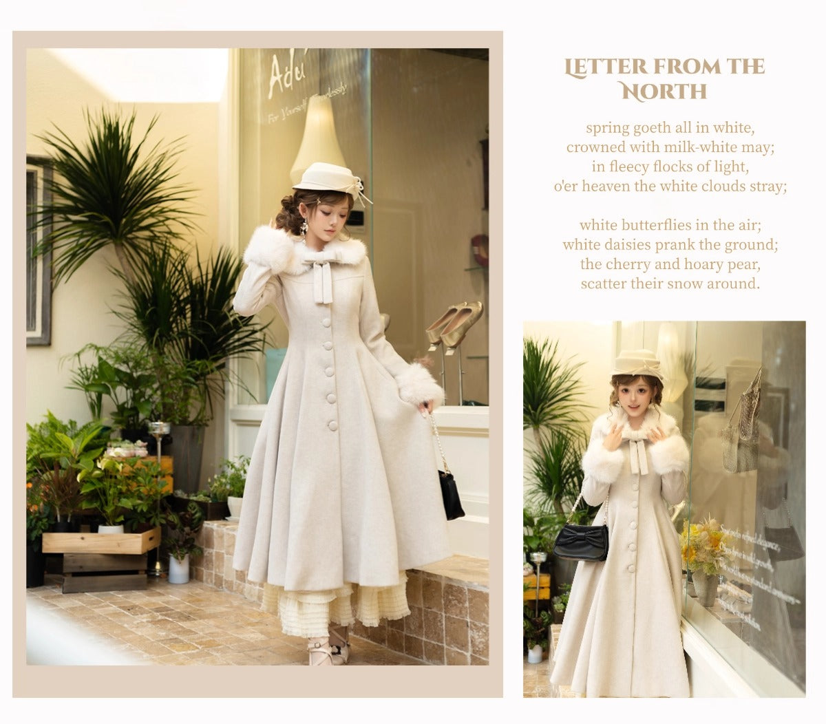 【受注予約~11/10】North Letter コート【Snow】