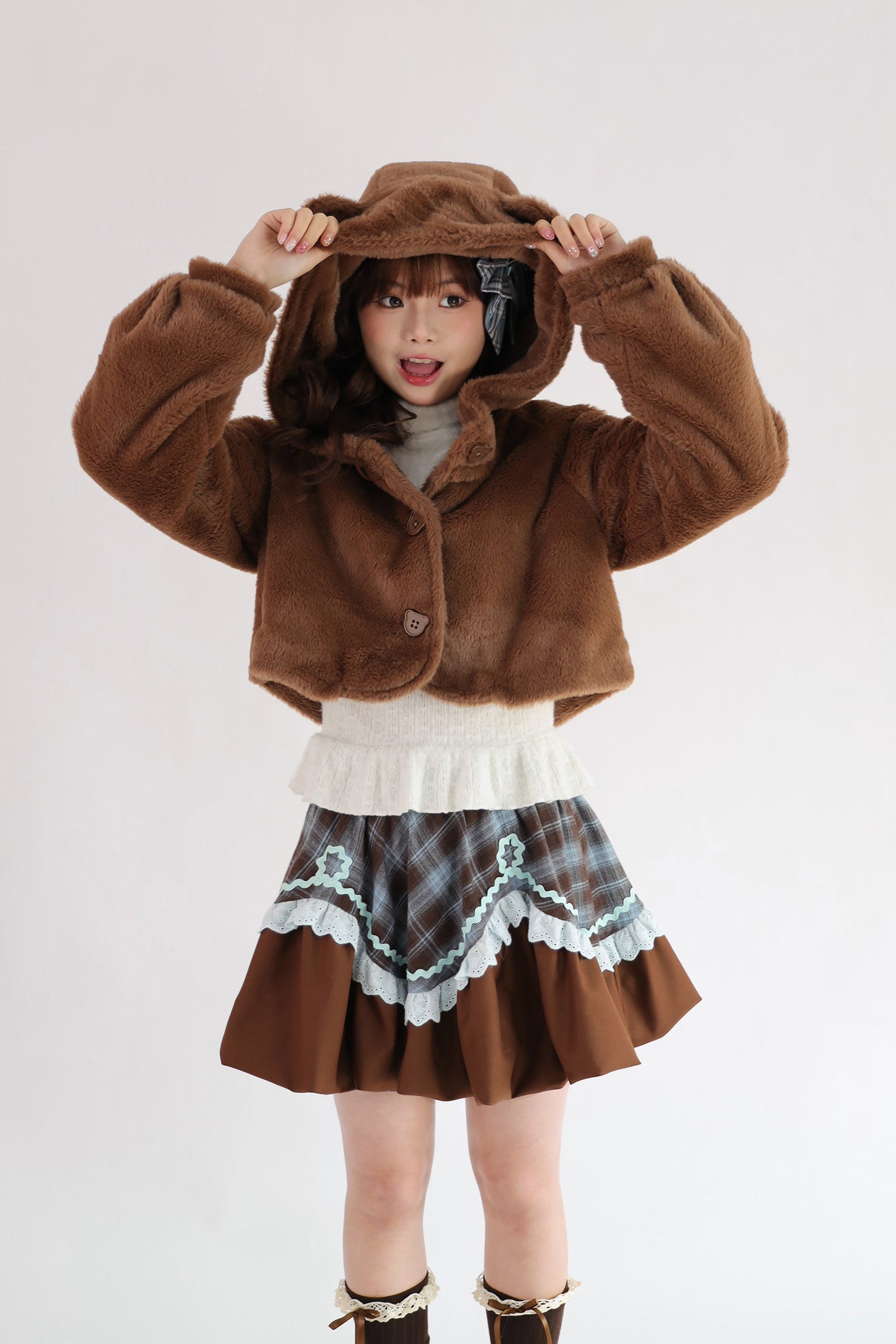 Bear Mint Chocolate ベスト・スカート【Cyan】