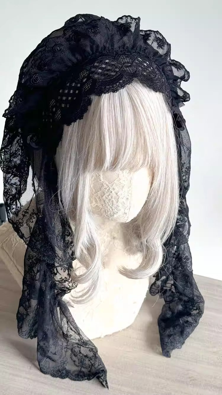 サイドロングヴェールヘッドドレス【妹抖手作工作屋】