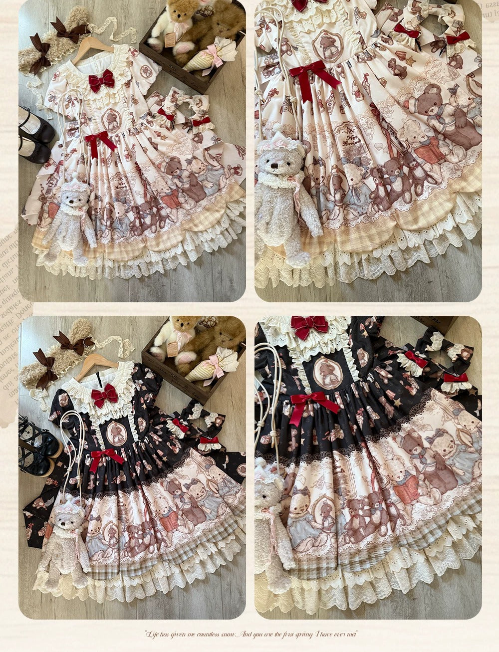 【受注予約~8/4】Teddy Bear Museum ワンピース【First Dream】