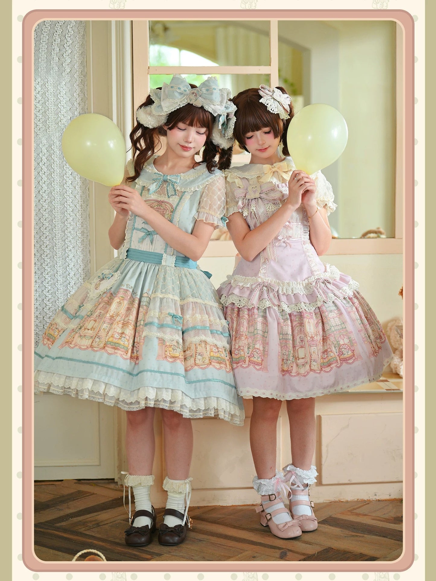 【受注予約~9/6】Fluffy Cat Castle ワンピース・ジャンパースカート【Alice Girl】