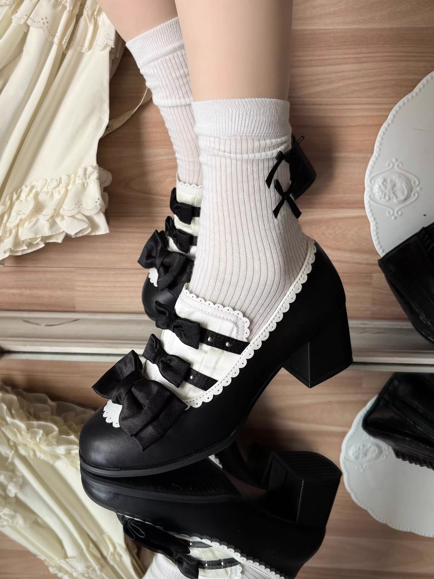 Castle Nocturne リボンシューズ【GURURU】