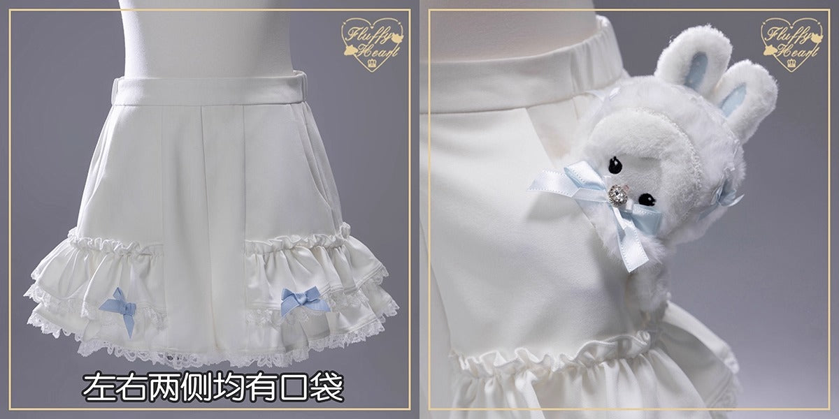 ふわふわファーセットアップ【Fluffy Heart×momo】