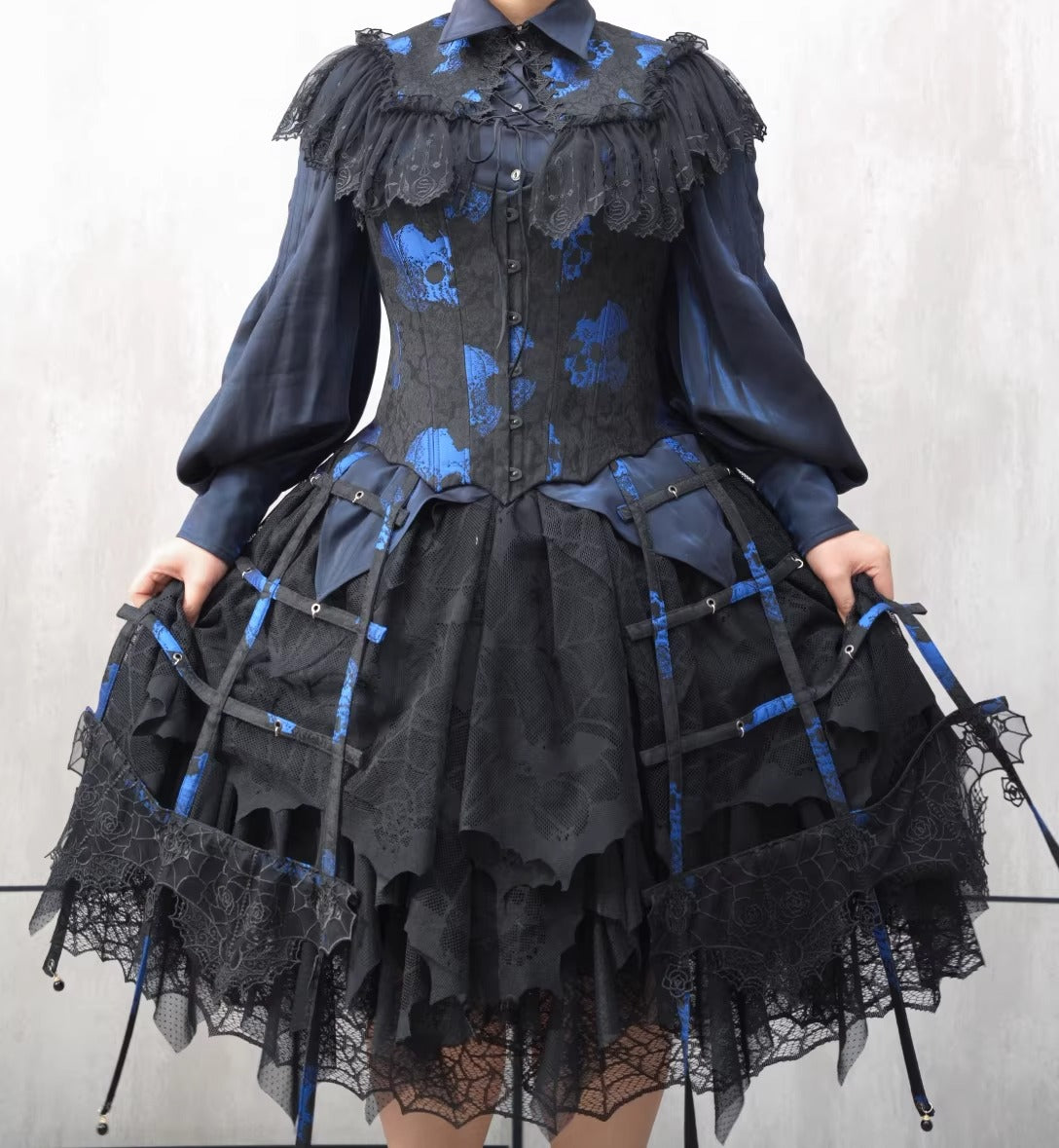 クリノリン型スカート飾り(蜘蛛レース)【Oblivion Street】 – Epetice