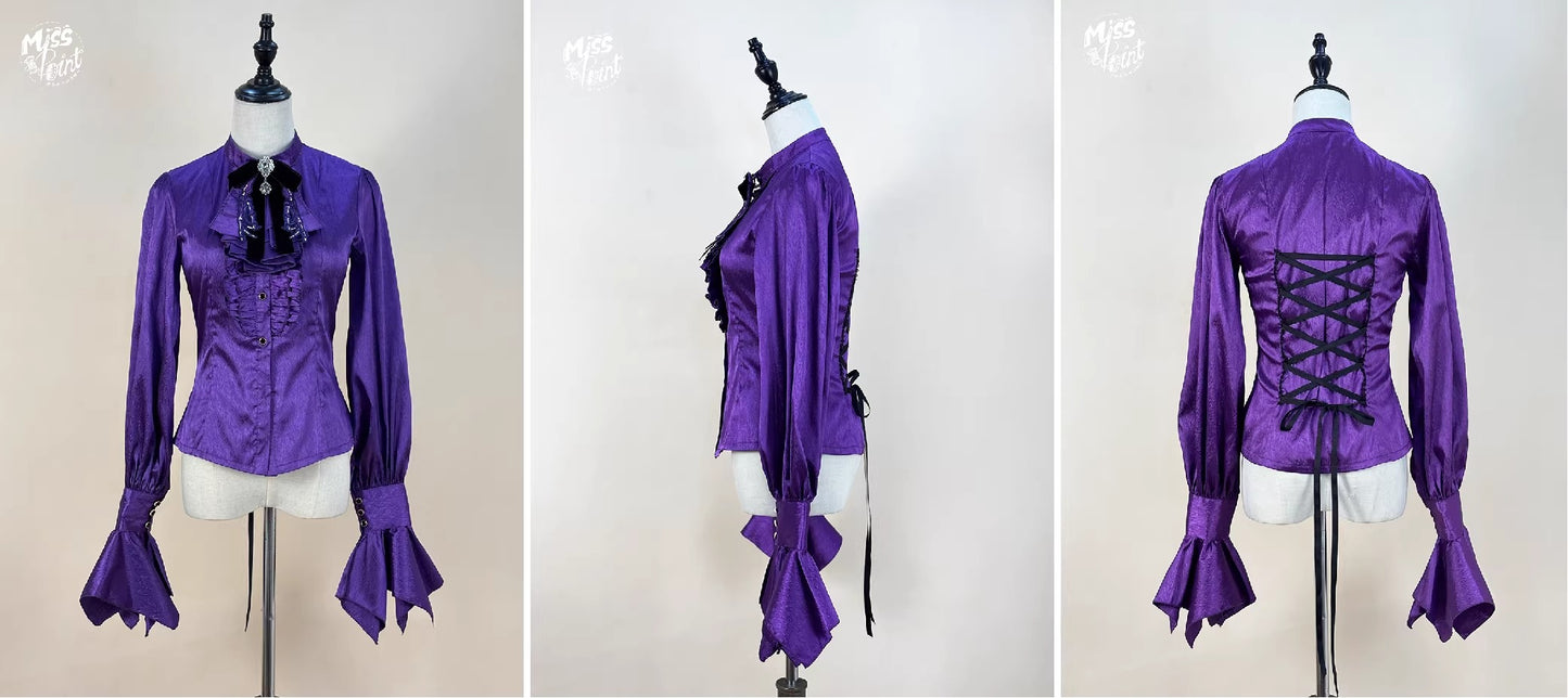 【受注予約~2/24】Returning on a Moonlit Night ブラウス【Miss Point】