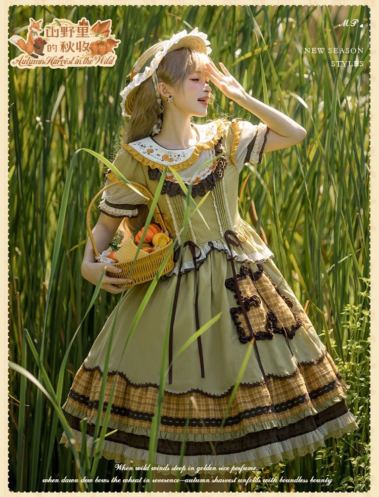 [Pre-orders open until October 2nd] Autumn Harvest in the Hill One-Piece Dress [Flowers and Pearl Box]