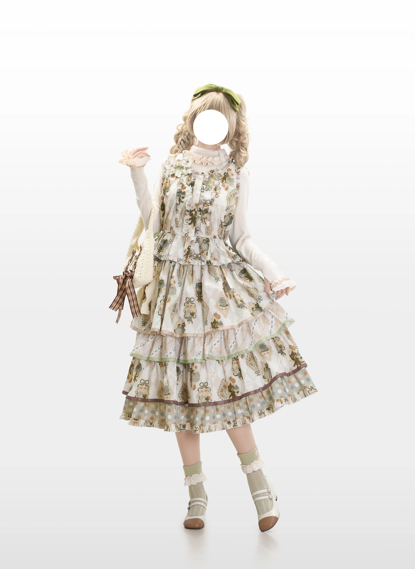 Cat Afternoon Tea ノースリーブトップス【FrogicStudio】