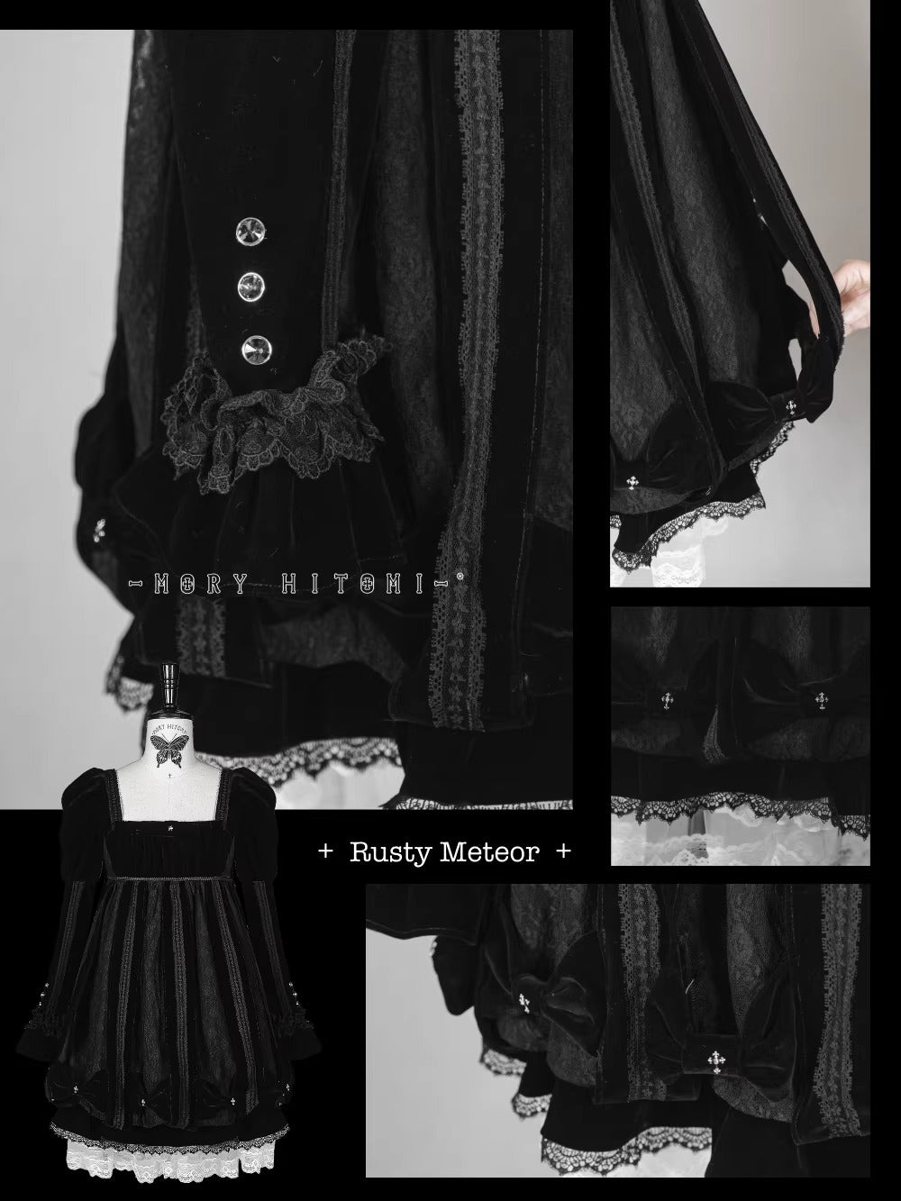 【受注予約~3/23】Embroidered Star ワンピース【魔女販售】