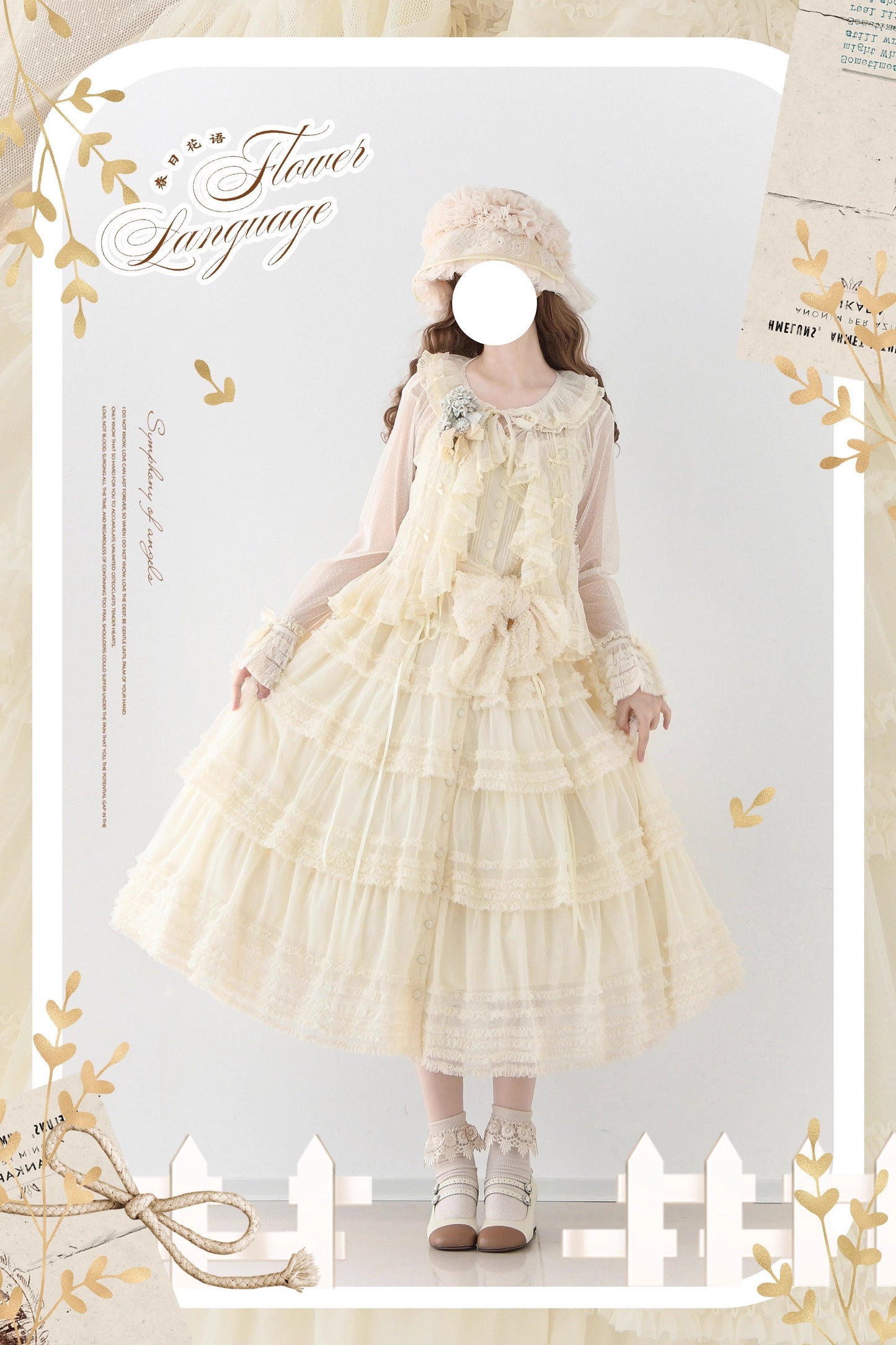 【受注予約~12/24】Lillian's Summer カーディガン(長袖)【Spring Flower Language】