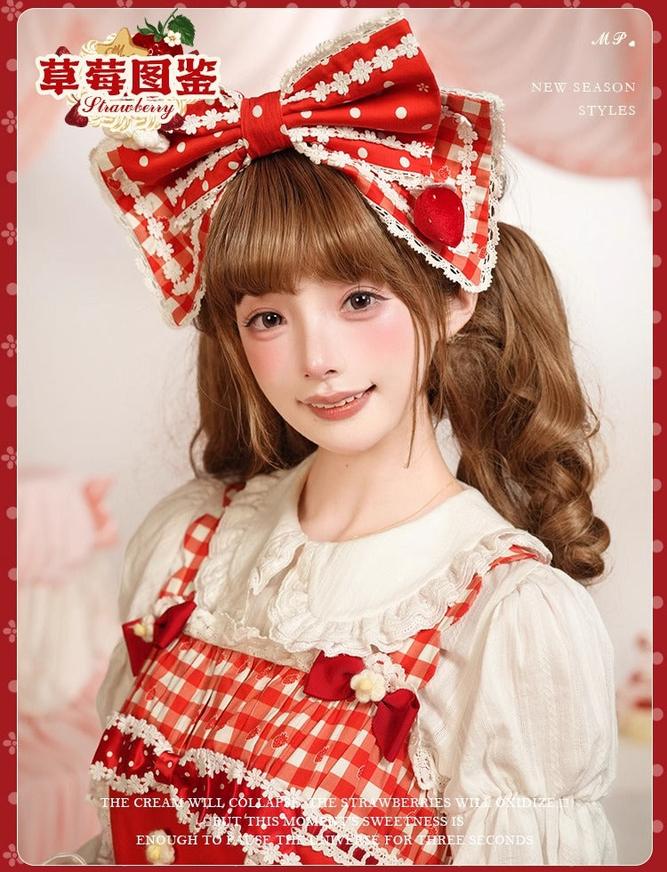 【受注予約~11/18】Strawberry Cake Illustration ジャンパースカート(タイプ2)【花与珍珠匣】