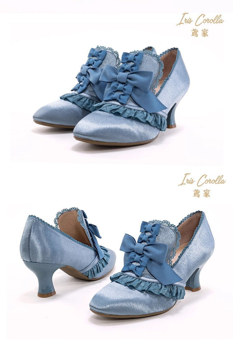 Marie Antoinette リボンヒールシューズ【Iris Corolla】