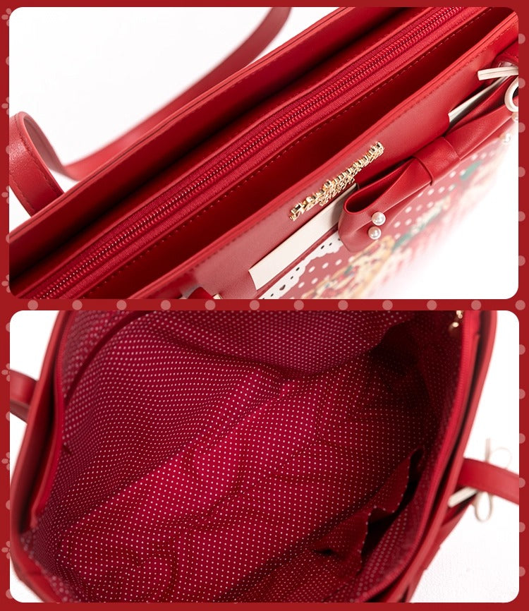 【受注予約~11/18】Strawberry Cake Illustration トートバッグ【花与珍珠匣】