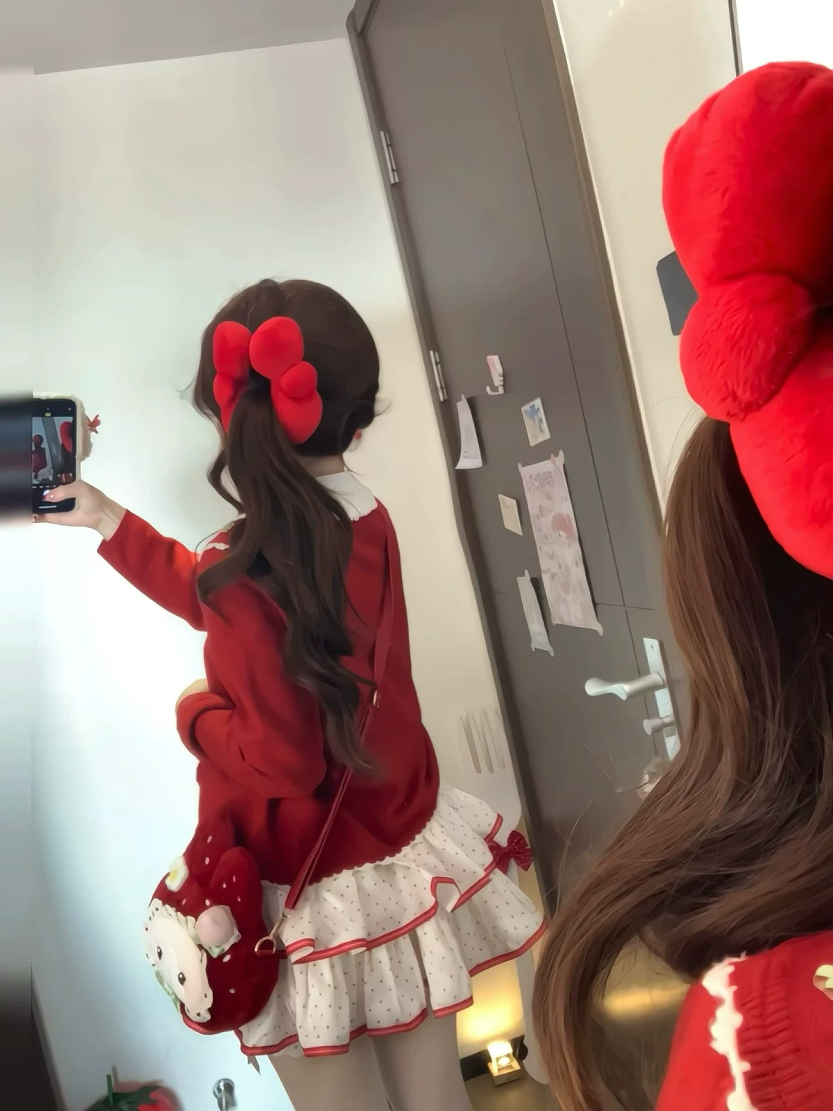 Ice Strawberry カーディガン【Deer Isle】