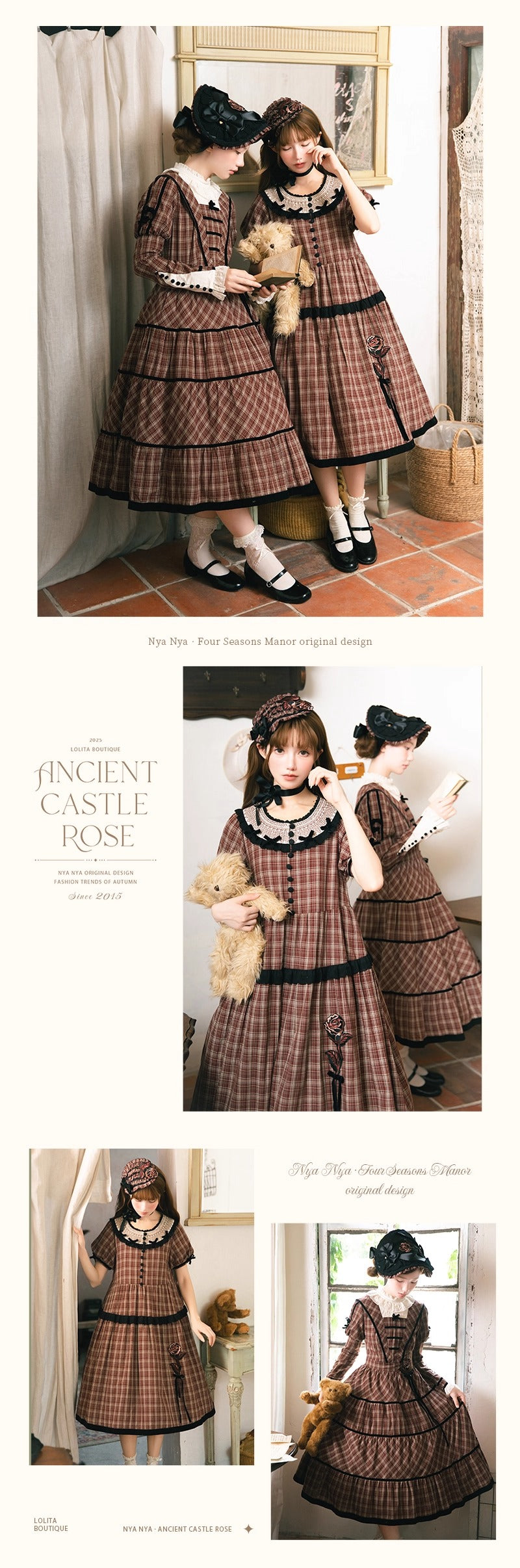 【受注予約~10/7】Castle Rose ワンピース【NyaNya】