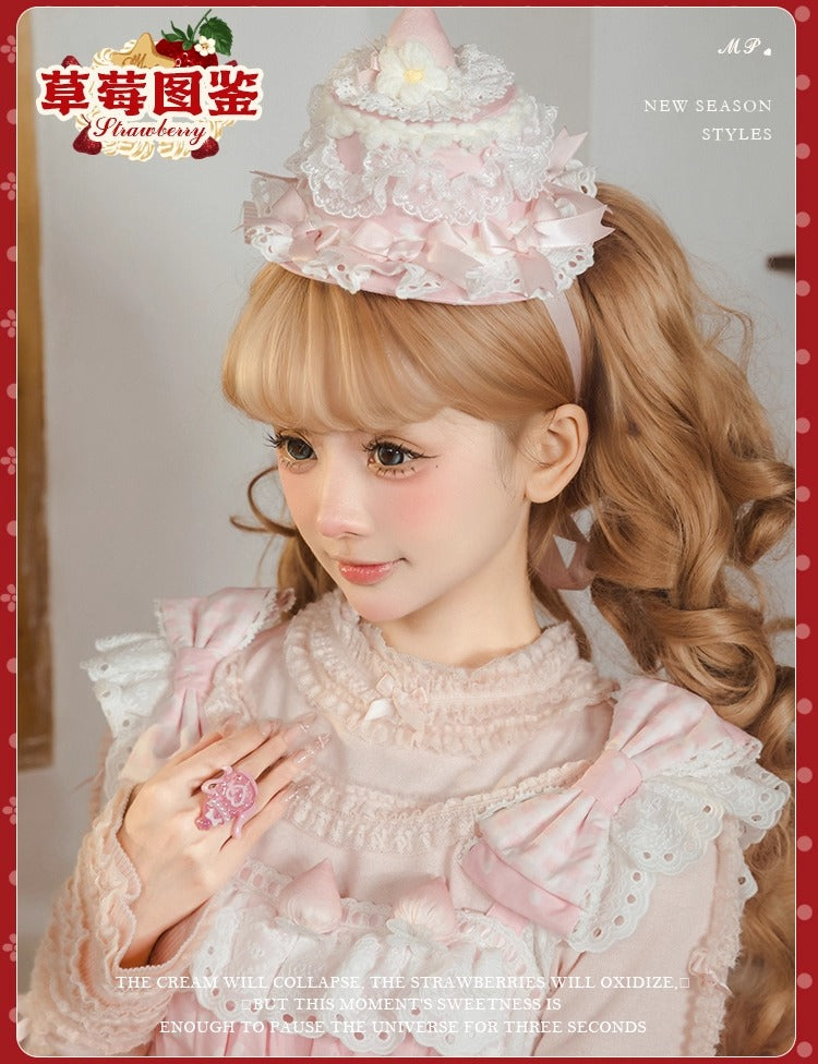 【受注予約~11/18】Strawberry Cake Illustration ジャンパースカート(タイプ1)【花与珍珠匣】