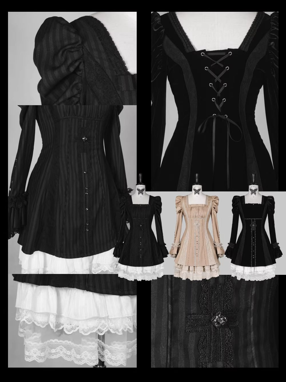 【受注予約~3/23】Embroidered Star ワンピース【魔女販售】