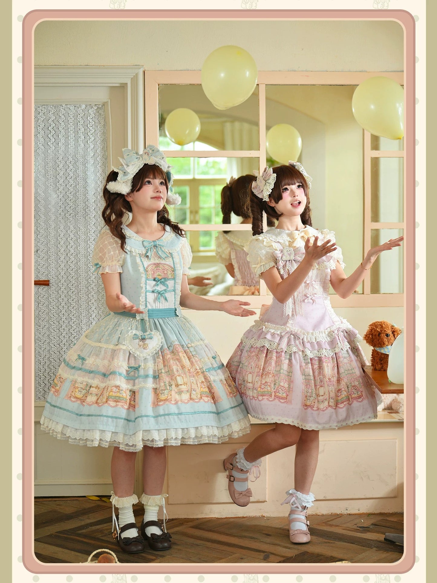 【受注予約~9/6】Fluffy Cat Castle ワンピース・ジャンパースカート【Alice Girl】