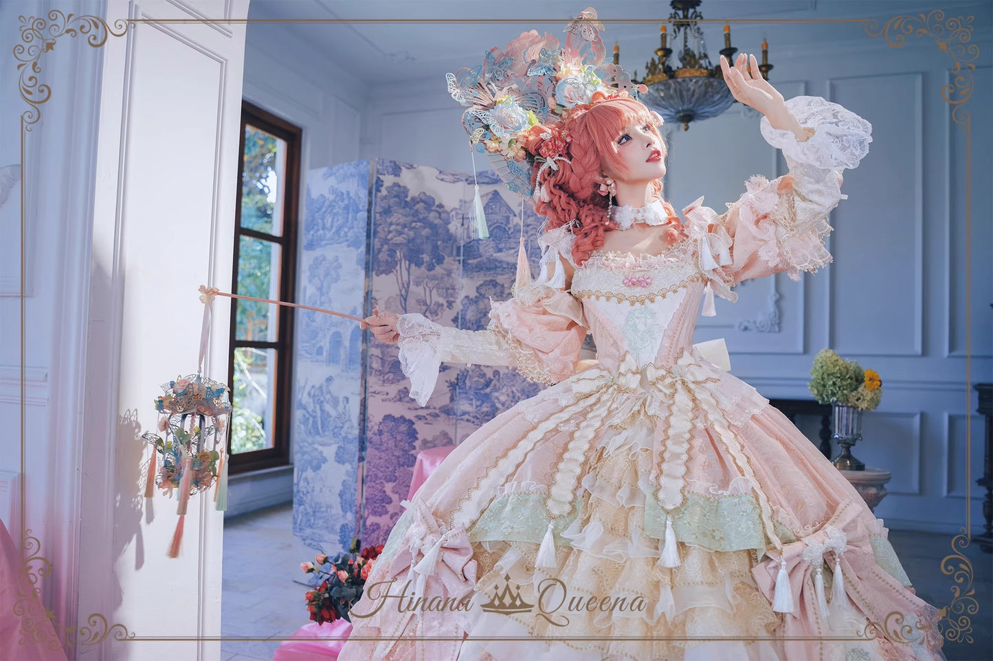 【受注予約~9/15】Crimson-Bee ワンピース【Hinana Queena】