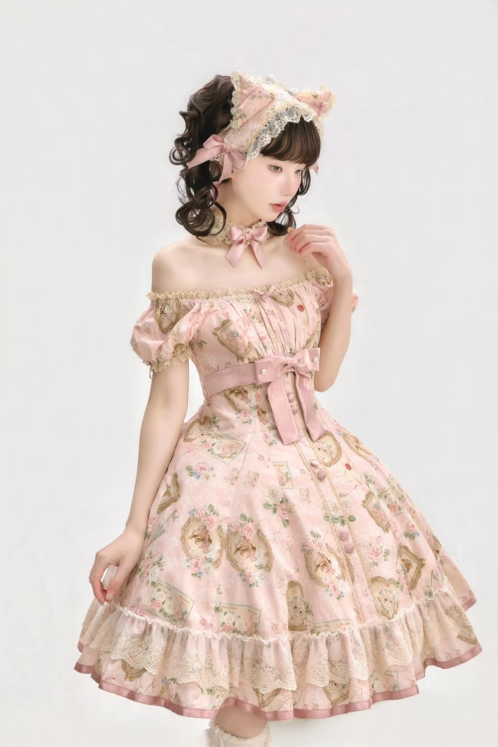 【受注予約~3/5】Victoria Cat ワンピース(タイプ1) 【Moon River】